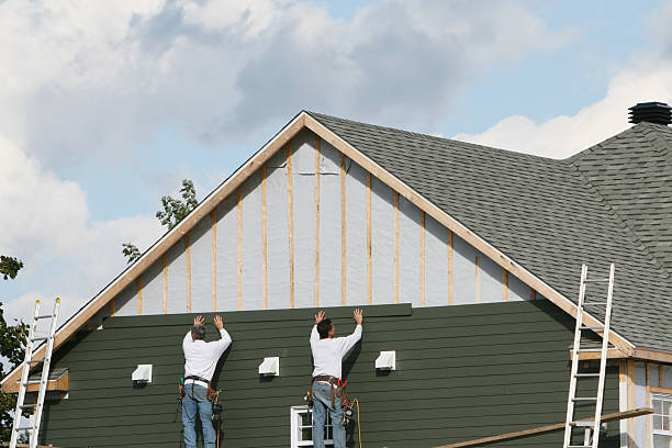 Professional Siding Repair technician working in Rebuck, PA